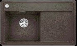 Evier Encastrable Blanco Zenar 45 S-F avec planche en verre égouttoir (523789)