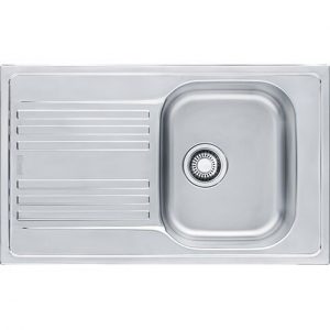 Evier Encastrable Franke Euroform 1 bac inox avec plage 780 mm 1010073947