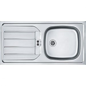 Evier Encastrable Franke Euroset 1 bac inox avec plage 860 mm 1010288026