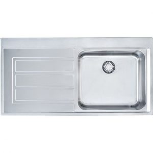 Evier à Poser Franke Epos 1 bac inox avec plage 1000 mm 1010380302