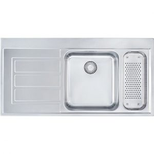 Evier à Poser Franke Epos 1 bac inox avec plage 1000 mm 1270380293