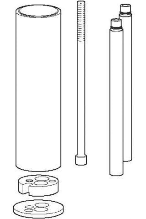 Extension Jado Geometry 160 mm Chromé F1282AA