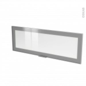 Facade Alu Vitree Porte N12 Sans Poignee L100Xh35 Sokleo