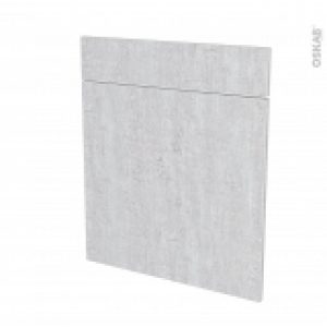 Facades De Cuisine 1 Porte 1 Tiroir N56 Hoda Beton L60 X H70 Cm