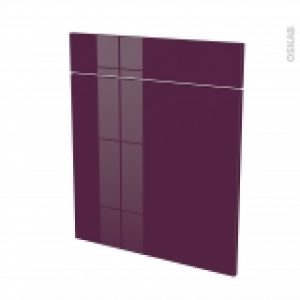 Facades De Cuisine 1 Porte 1 Tiroir N56 Keria Aubergine L60 X H70 Cm
