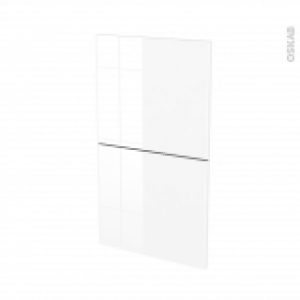 Facades De Cuisine 2 Tiroirs N52 Bora Blanc L40 X H70 Cm