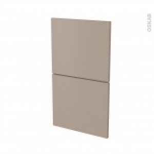 Facades De Cuisine 2 Tiroirs N52 Ginko Taupe L40 X H70 Cm