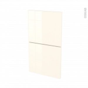Facades De Cuisine 2 Tiroirs N52 Keria Ivoire L40 X H70 Cm