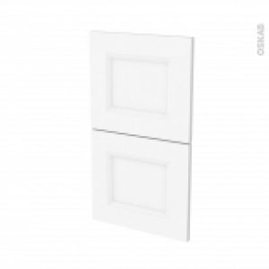 Facades De Cuisine 2 Tiroirs N52 Static Blanc L40 X H70 Cm