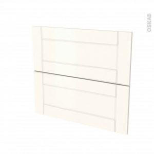 Facades De Cuisine 2 Tiroirs N60 Filipen Ivoire L80 X H70 Cm