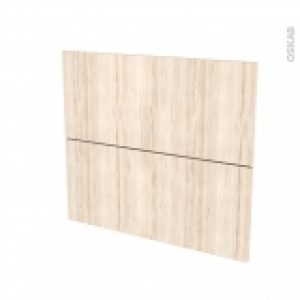 Facades De Cuisine 2 Tiroirs N60 Ikoro Chene Clair L80 X H70 Cm