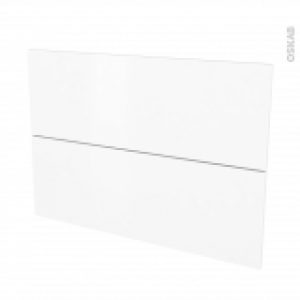 Facades De Cuisine 2 Tiroirs N61 Ginko Blanc L100 X H70 Cm