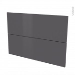 Facades De Cuisine 2 Tiroirs N61 Ginko Gris L100 X H70 Cm