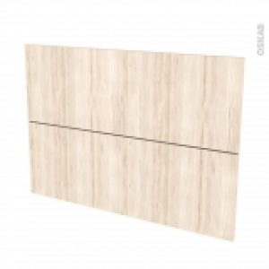 Facades De Cuisine 2 Tiroirs N61 Ikoro Chene Clair L100 X H70 Cm