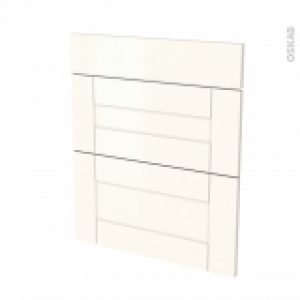 Facades De Cuisine 3 Tiroirs N58 Filipen Ivoire L60 X H70 Cm