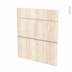 Facades De Cuisine 3 Tiroirs N58 Ikoro Chene Clair L60 X H70 Cm