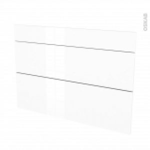 Facades De Cuisine 3 Tiroirs N75 Bora Blanc L100 X H70 Cm