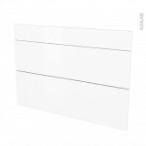 Facades De Cuisine 3 Tiroirs N75 Ginko Blanc L100 X H70 Cm