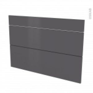 Facades De Cuisine 3 Tiroirs N75 Ginko Gris L100 X H70 Cm