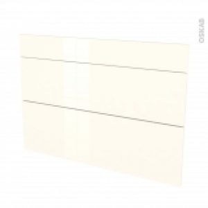Facades De Cuisine 3 Tiroirs N75 Keria Ivoire L100 X H70 Cm