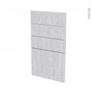 Facades De Cuisine 4 Tiroirs N53 Hoda Beton L40 X H70 Cm