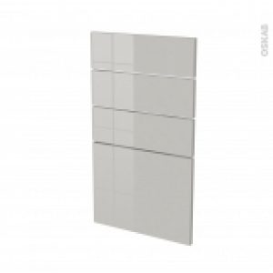 Facades De Cuisine 4 Tiroirs N53 Ivia Gris L40 X H70 Cm