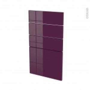 Facades De Cuisine 4 Tiroirs N53 Keria Aubergine L40 X H70 Cm