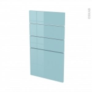 Facades De Cuisine 4 Tiroirs N53 Keria Bleu L40 X H70 Cm