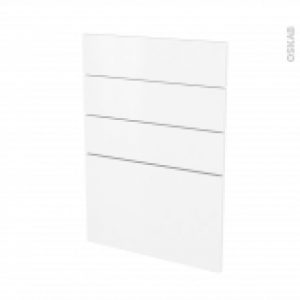 Facades De Cuisine 4 Tiroirs N55 Ginko Blanc L50 X H70 Cm