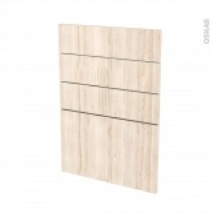 Facades De Cuisine 4 Tiroirs N55 Ikoro Chene Clair L50 X H70 Cm