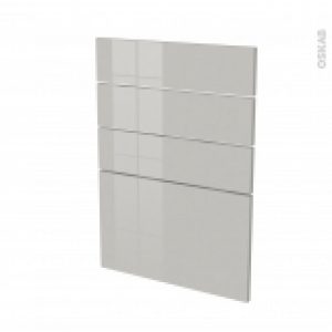 Facades De Cuisine 4 Tiroirs N55 Ivia Gris L50 X H70 Cm