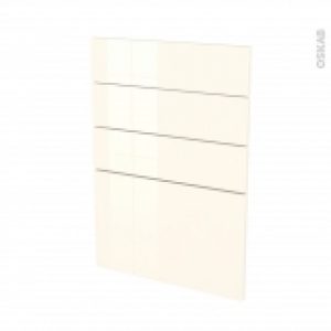 Facades De Cuisine 4 Tiroirs N55 Keria Ivoire L50 X H70 Cm