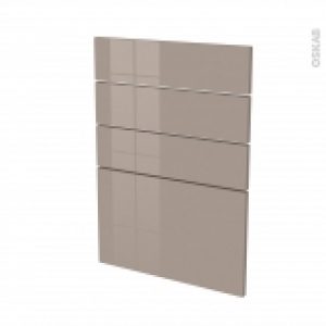 Facades De Cuisine 4 Tiroirs N55 Keria Moka L50 X H70 Cm