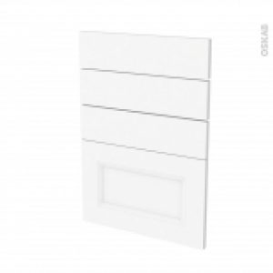 Facades De Cuisine 4 Tiroirs N55 Static Blanc L50 X H70 Cm
