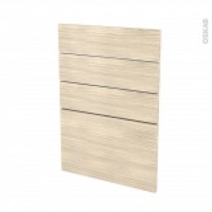Facades De Cuisine 4 Tiroirs N55 Stilo Noyer Blanchi L50 X H70 Cm