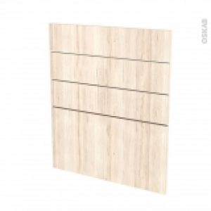 Facades De Cuisine 4 Tiroirs N59 Ikoro Chene Clair L60 X H70 Cm