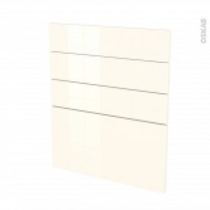Facades De Cuisine 4 Tiroirs N59 Keria Ivoire L60 X H70 Cm