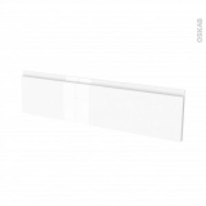 Facades De Cuisine Face Tiroir N41 Ipoma Blanc Brillant L100 X H25 Cm