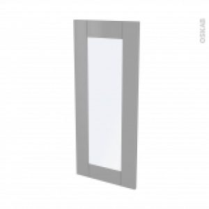 Facades De Cuisine Porte N84 Vitre Filipen Gris L40 X H92 Cm