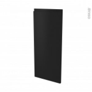 Facades De Cuisine Porte N86 Angle Ipoma Noir Mat L40 X H92 Cm
