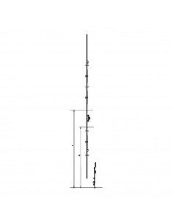 FERCO G-22000-00-0-1 Crémone OB F15 rampe L363 D155
