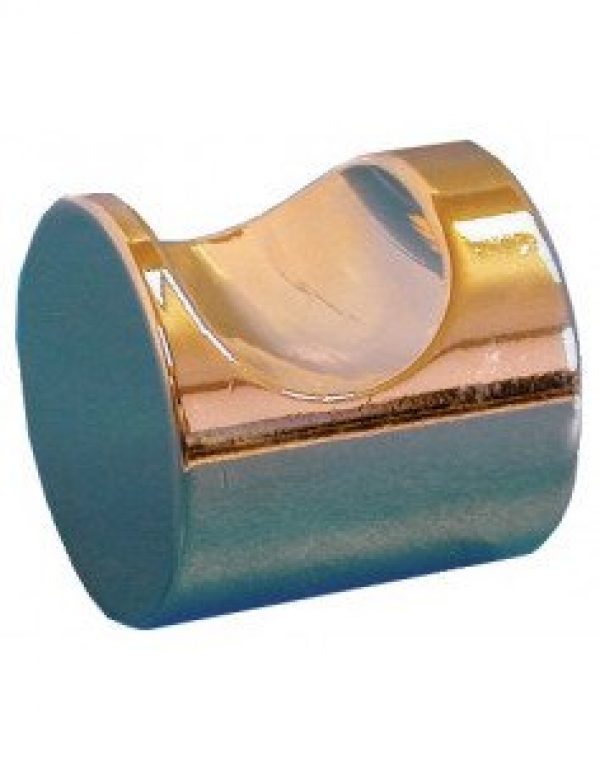 FERRASSE – Bouton laiton à encoche chromé Ø18 mm – 105018L03