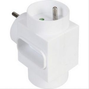 Fiche multiprises triple mixte 2x2P+T et 1x2P DH NF