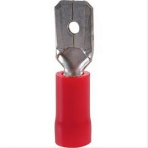 Fiche plate Mâle rouge section 0,5 à 1,5mm² vendu par 100