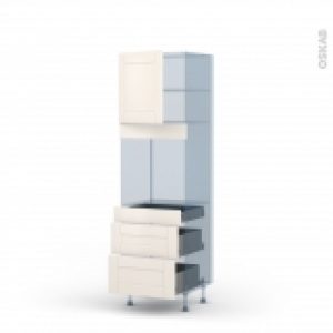Filipen Ivoire Kit Renovation 18 Colonne Four N1658 1 Porte 3 Tiroirs L60Xh195Xp60