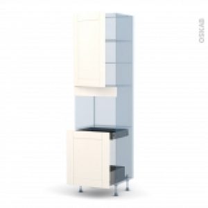 Filipen Ivoire Kit Renovation 18 Colonne Four N2416 1 Porte 1 Porte Coulissante L60Xh217Xp60