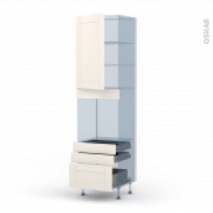 Filipen Ivoire Kit Renovation 18 Colonne Four N2459 1 Porte 3 Tiroirs L60Xh217Xp60