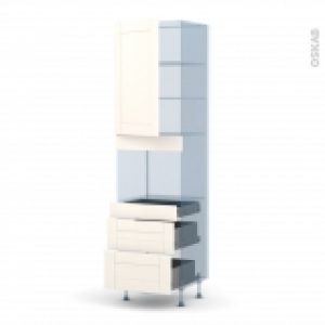 Filipen Ivoire Kit Renovation 18 Colonne Four Niche 45 N2458 1 Porte 3 Tiroirs L60Xh217Xp60