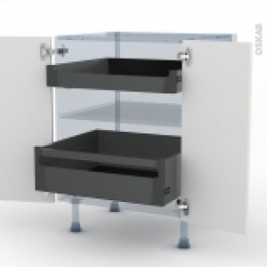 Filipen Ivoire Kit Renovation 18 Meuble Bas 2 Portes 2 Tiroirs A L Anglaise L60Xh70Xp60