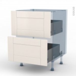 Filipen Ivoire Kit Renovation 18 Meuble Casserolier 2 Tiroirs L60Xh70Xp60
